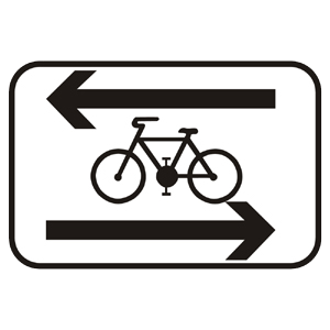 Značka - Priečna jazda cyklistov (E16d)