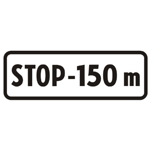 Značka - Vzdialenosť (E3)