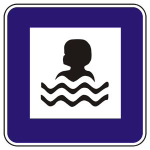 Značka - Pláž alebo kúpalisko (II16)