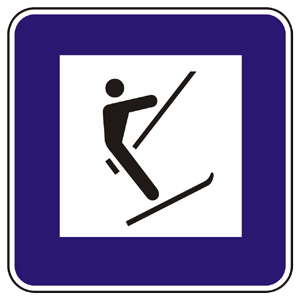 Značka - Lyžiarsky vlek (II17a)