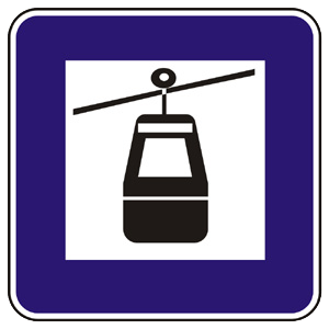 Značka - Kabínková lanovka (II17c)