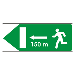 Značka - II20a: Úniková cesta (vzor) (vzor)