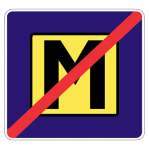 Značka - Koniec úhrady mýta (II21b)