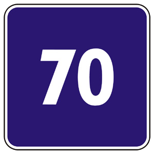 Značka - Odporúčaná rýchlosť (IP10)