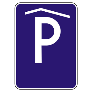 Značka - Kryté parkovisko (IP18)