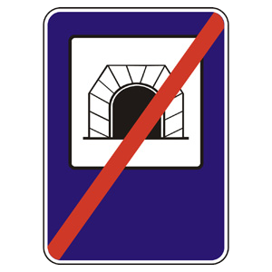 Značka - Koniec tunela (IP21b)