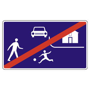 Značka - Koniec obytnej zóny (IP28b)