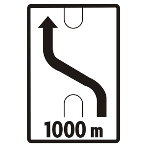 Značka - Zmena smeru jazdy (C26)