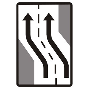 Značka - Zmena smeru jazdy (C28)