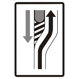 Značka - Zmena smeru jazdy (C29)