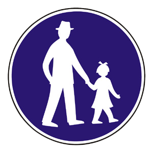 Značka - Cestička pre chodcov (C9)