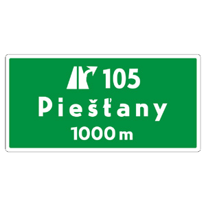 Značka - Návesť pred križovatkou (IS1b)