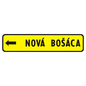 Značka - Smerová tabuľa na vyznačenie obchádzky (IS25)