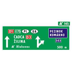 Značka - Návesť pred križovatkou (IS3)