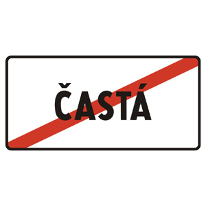 Značka - Koniec obce (IS36b)