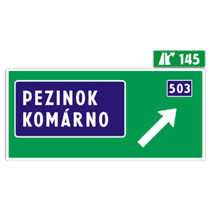 Značka - Návesť pred križovatkou (IS5b)