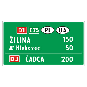 Značka - Diaľková návesť (IS8)