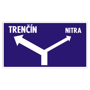 Značka - Návesť pred križovatkou (IS9)