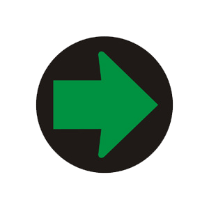 Značka - S10: Doplnkový signál so zeleným svetlom v tvare šípky