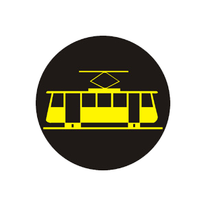 Značka - S11e: Doplnkový signál s prerušovaným žltým svetlom v tvare električky