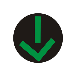 Značka - S12b: Signál Voľno pre vjazd vozidiel do jazdného pruhu