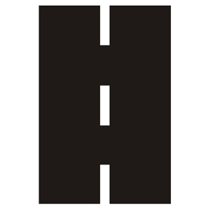 Značka - Pozdĺžna prerušovaná čiara (V2a)