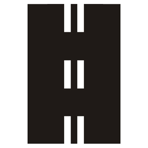 Značka - Dvojitá pozdĺžna prerušovaná čiara (V2c)