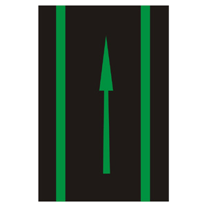 Značka - Cyklistická smerová šípka (V8a)