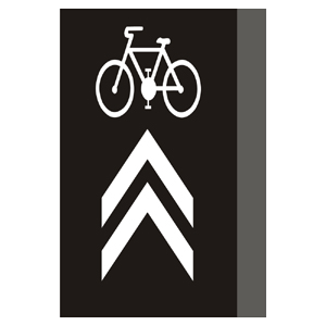 Značka - Koridor pre cyklistov (V8c)