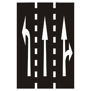 Značka - Smerové šípky (V9a)