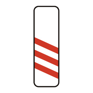 Značka - Návestná tabuľa ľavá (240 m) (A27a)