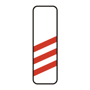 Značka - Návestná tabuľa pravá (240 m) (A27b)