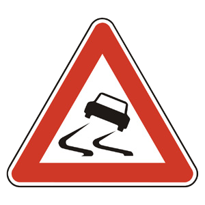 Značka - Nebezpečenstvo šmyku (A8)