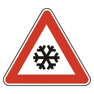Značka - Sneh alebo poľadovica (A9)