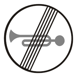 Značka - B32b: Koniec zákazu zvukových výstražných zariadení (B32B)