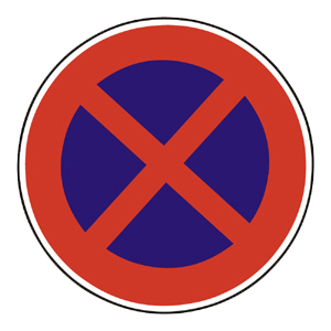 Značka - B34: Zákaz zastavenia (B34)
