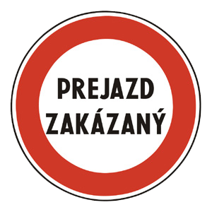 Značka - B37: Iný zákaz (B37)